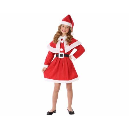 Disfraz para Niños Rojo Mamá Noel Navidad Niña