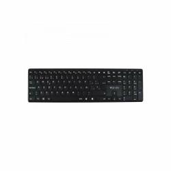 Teclado Bluetooth V7 KW550ESBT Qwerty Español Español Negro