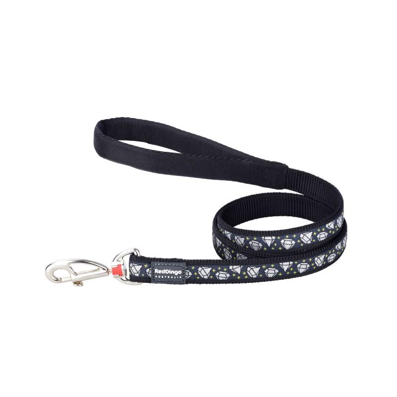 Correa para Perro Red Dingo Diamond 1,2 m Negro 1.2 x 120 cm