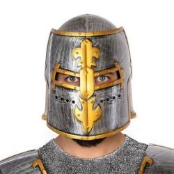 Casco Medieval Plateado Romano