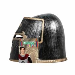 Casco Medieval Plateado Romano