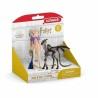 Figura de Acción Schleich Luna Lovegood & Baby Thestral Moderno