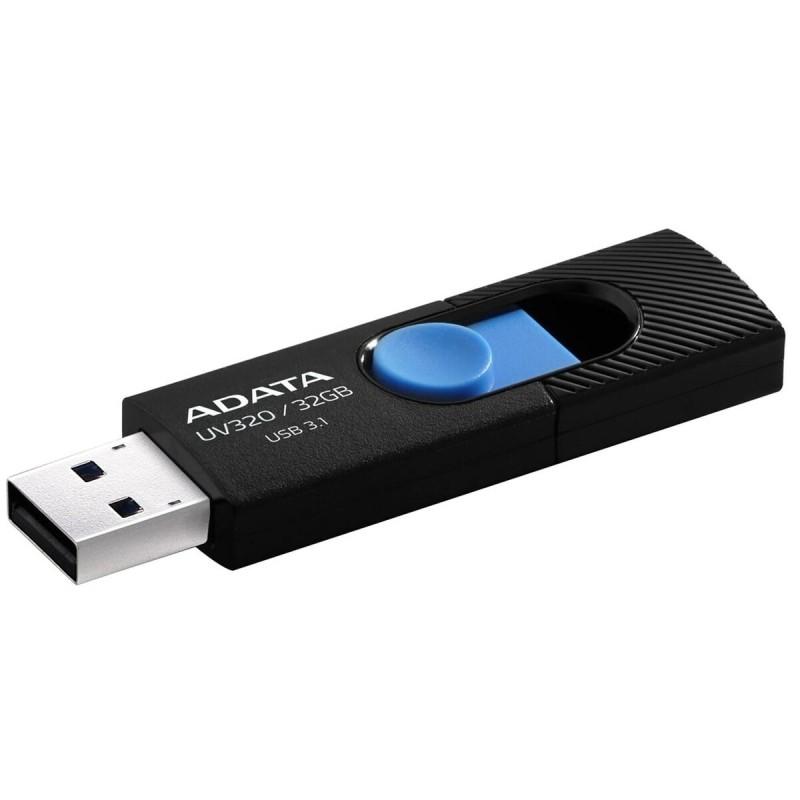 Memoria USB Adata UV320 Negro Negro/Azul 32 GB