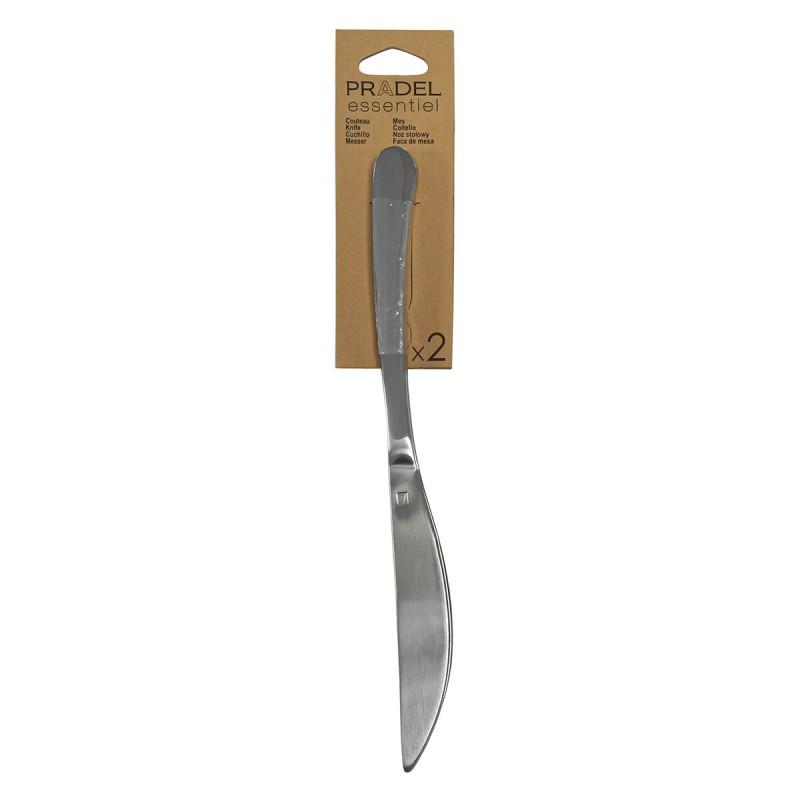 Set de Cuchillos Pradel essentiel Ondine Acero Metal 18 cm (2 Unidades)