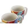 Juego de Tazas de Café DKD Home Decor Multicolor Coral Bambú Dolomita 180 ml