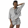 Sudadera con Capucha Mujer Reebok Wor Gris oscuro