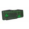 Teclado Esperanza EGK201G Negro Verde Monocromo Negro/Verde Inglés QWERTY