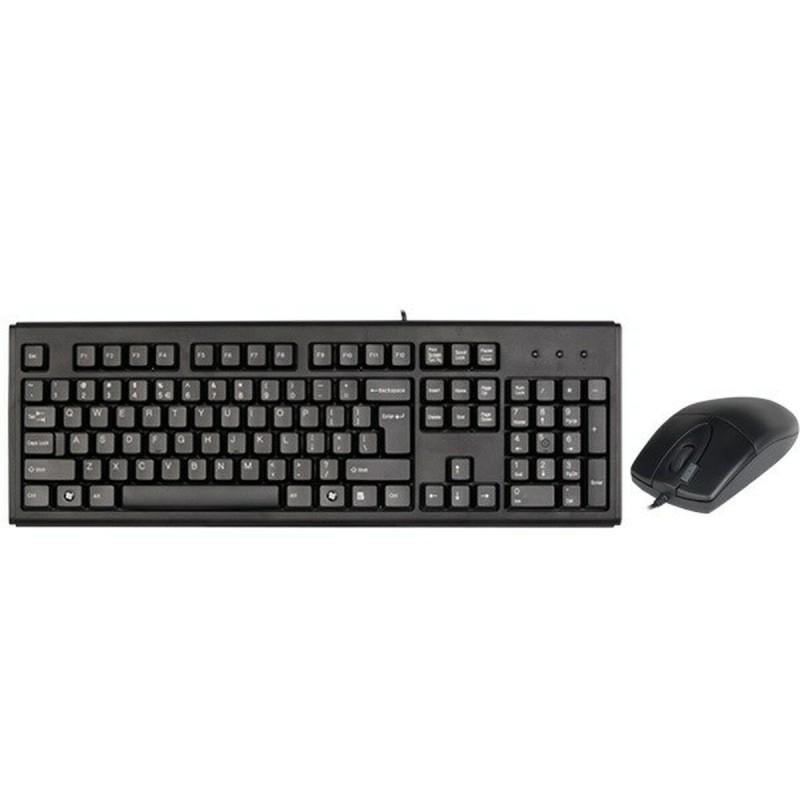 Teclado y Ratón A4 Tech KM-720620D Negro Inglés QWERTY Qwerty US