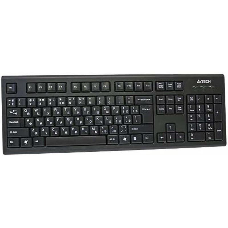 Teclado A4 Tech KR-85 Negro Inglés EEUU QWERTY