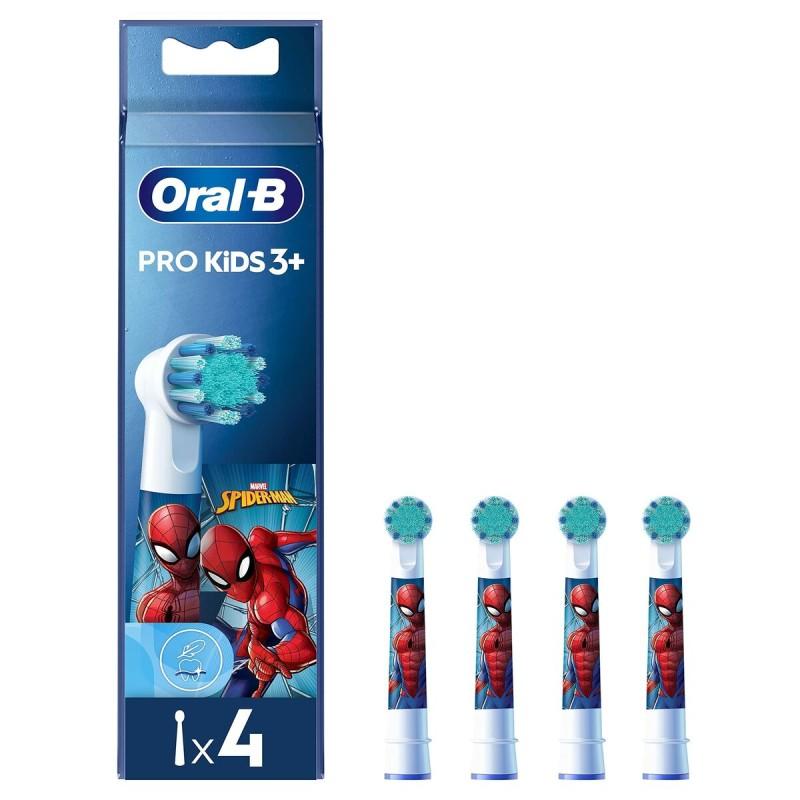 Recambio para Cepillo de Dientes Eléctrico Oral-B EB10 4 FFS SPIDERMAN