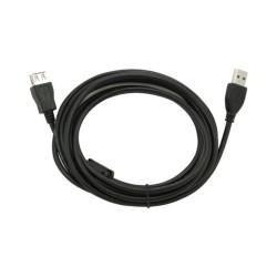 Cable Alargador USB GEMBIRD 3m USB 2.0 A M/FM Negro 3 m