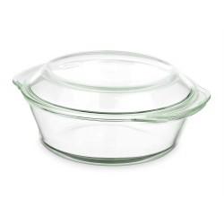 Cacerola Con Tapa Transparente Vidrio de Borosilicato 2 L (8 Unidades)