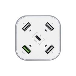 Cargador USB Aisens ASCH-5PQC-W Blanco (1 unidad)