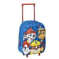 Mochila Escolar con Ruedas The Paw Patrol Azul 25 x 31 x 10 cm