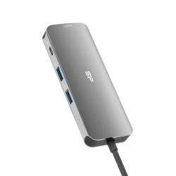 Hub USB Silicon Power SR30 Gris