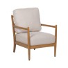 Sillón Beige Natural Madera de caucho Madera MDF Foam 100 % poliéster 65 x 71 x 88 cm