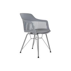 Silla DKD Home Decor Gris claro 56 x 53 x 81 cm