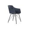 Silla DKD Home Decor Azul Negro Azul marino 56 x 53 x 81 cm 56 x 51 x 81,5 cm