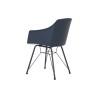 Silla DKD Home Decor Azul Negro Azul marino 56 x 53 x 81 cm 56 x 51 x 81,5 cm