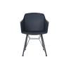 Silla DKD Home Decor Azul Negro Azul marino 56 x 53 x 81 cm 56 x 51 x 81,5 cm