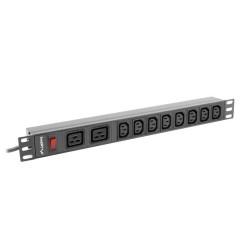 Regleta Lanberg PDU-02I1908I-0200-C20-BK (2 m)