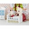 Figura de Acción Sylvanian Families Baby Rabbit Chocolate Bed