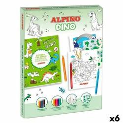 Dibujos para pintar Alpino Dino Multicolor (6 Unidades)