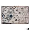 Fuente de Cocina La Mediterránea Grecia Porcelana Rectangular 30 x 20 x 2,5 cm (6 Unidades)