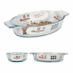 Fuente de Cocina Quttin VEN8435476251502 Oval Vidrio Ovalado 400 ml 20 x 11,5 x 4 cm (8 Unidades) (20 x 11,5 cm)