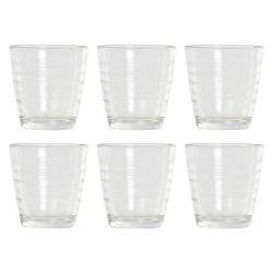 Set de Vasos DKD Home Decor Multicolor Transparente Cristal Plástico 250 ml (6 pcs)
