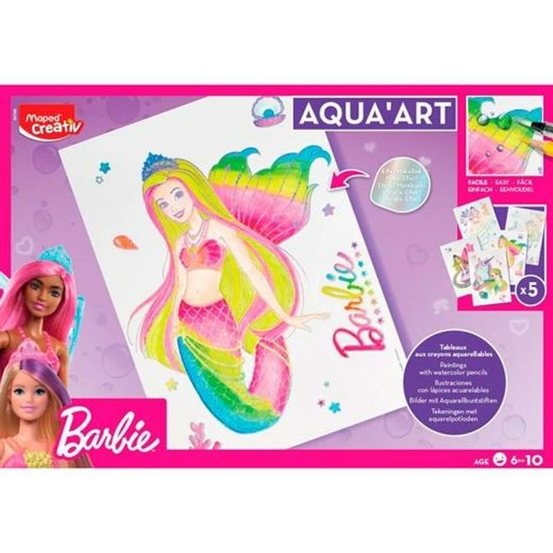 Dibujos para pintar Maped Aqua'Art Barbie