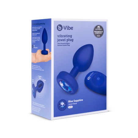 Vibrador B-Vibe Vibrating Jewel Azul marino L/XL