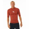 Camiseta de Manga Corta Hombre Rip Curl Waves Upf Marrón