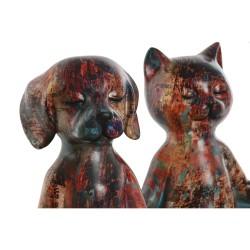 Figura Decorativa Home ESPRIT Multicolor Animales 20 x 13,5 x 22,5 cm (2 Unidades)