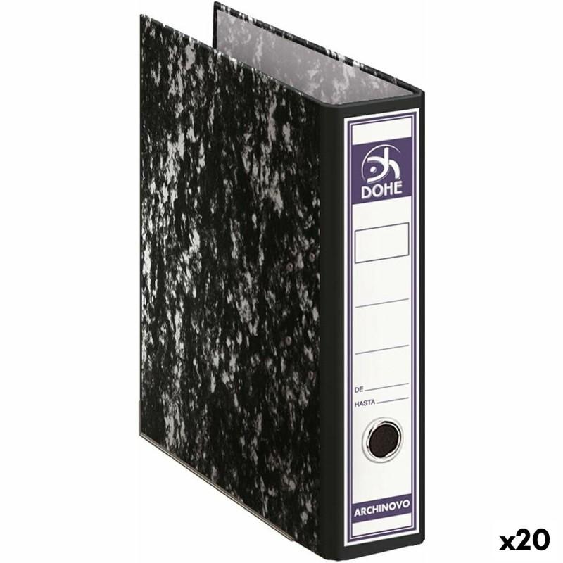 Archivador de Palanca DOHE 28,7 x 35 x 7 cm Negro (20 Unidades)