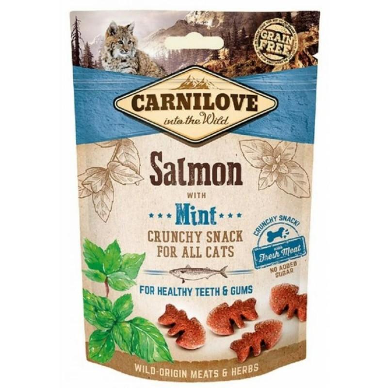 Snack para Gatos Carnilove 50 g Golosinas Menta Salmón Pescado