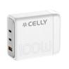 Cargador de Pared Celly PS3GAN100WWH Blanco 100 W