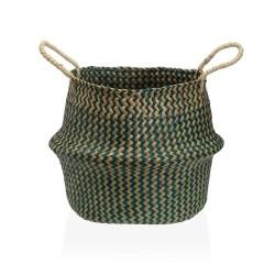 Cesta Decorativa Versa Verde Algas marinas Ø 28 cm