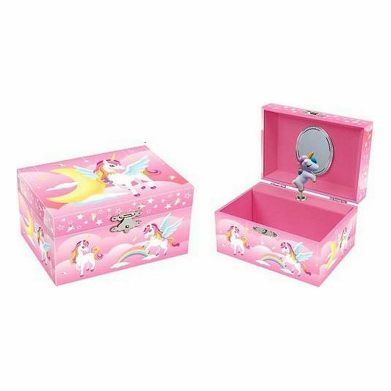 Caja-Joyero Roymart Dance of the sugar plum fairy Rosa 15 x 10,5 x 8,5 cm Unicornio