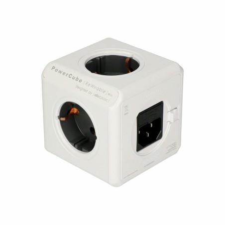 Adaptador de Enchufe Universal de Viaje Allocacoc PowerCube Blanco