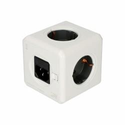 Adaptador de Enchufe Universal de Viaje Allocacoc PowerCube Blanco