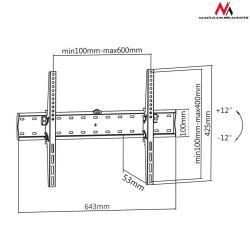 Soporte de Pared MacLean MC-668 70" 37"