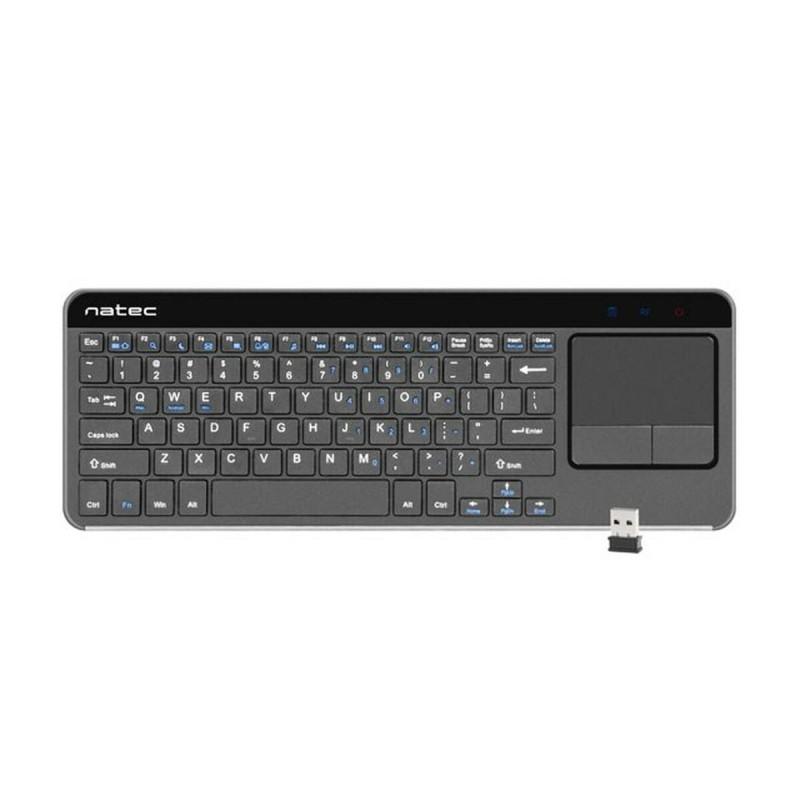 Teclado Natec NKL-0968 Negro Gris Negro/Plateado Inglés EEUU QWERTY