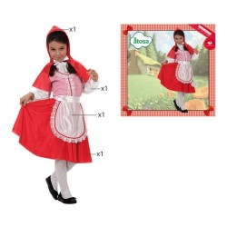 Disfraz para Niños C3220 Rojo Caperucita Fantasía 5-6 Años (4 Piezas)