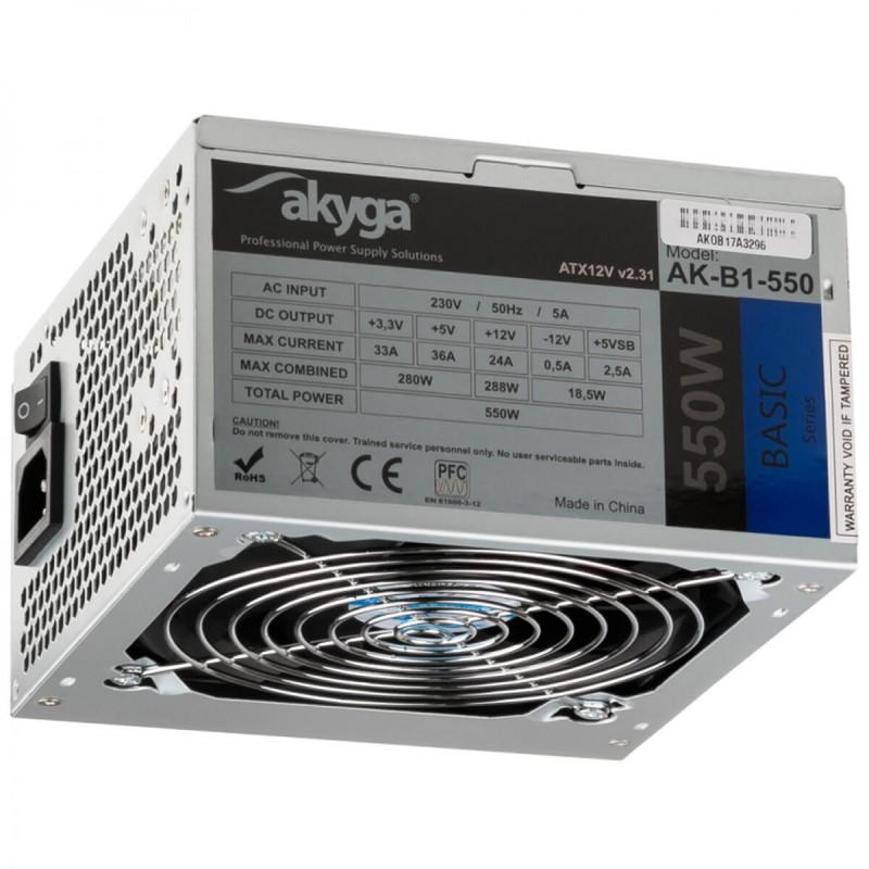 Fuente de Alimentación Akyga AK-B1-550 ATX 550 W