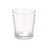 Set de Vasos Rayas Transparente Vidrio 360 ml (6 Unidades)