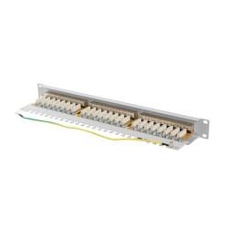 Patch Panel 24 Puertos UTP Categoría 5e Lanberg PPSA-1024-S