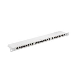 Patch Panel 24 Puertos UTP Categoría 5e Lanberg PPS6-0024-S