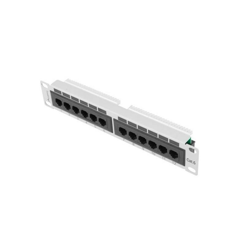 Patch Panel 12 Puertos UTP Categoría 5e Lanberg PPU6-9012-S