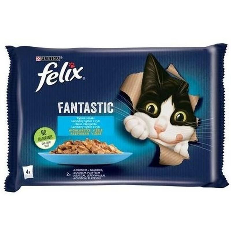 Comida para gato Purina Fantastic Salmón 340 g